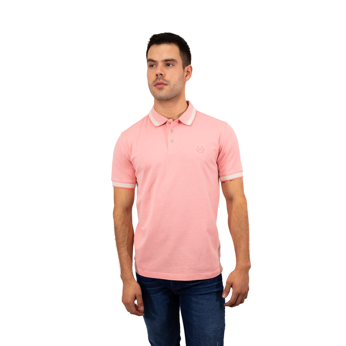 Playera Polo Manga Corta Hombre Kenneth Cole Kcpv24pol07 Coral  Casual