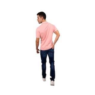 Foto 4 | Playera Polo Manga Corta Hombre Kenneth Cole Kcpv24pol07 Coral Casual