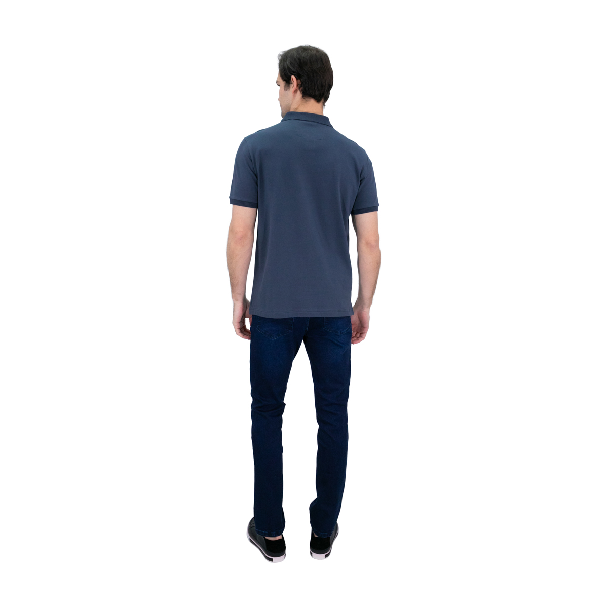 Foto 5 pulgar | Playera Polo Hombre Kenneth Cole Kcoi24pol25 Gris Oscuro Casual