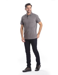 Foto 2 | Playera Polo Hombre Kenneth Cole Kcpv25pol10 Gris Casual