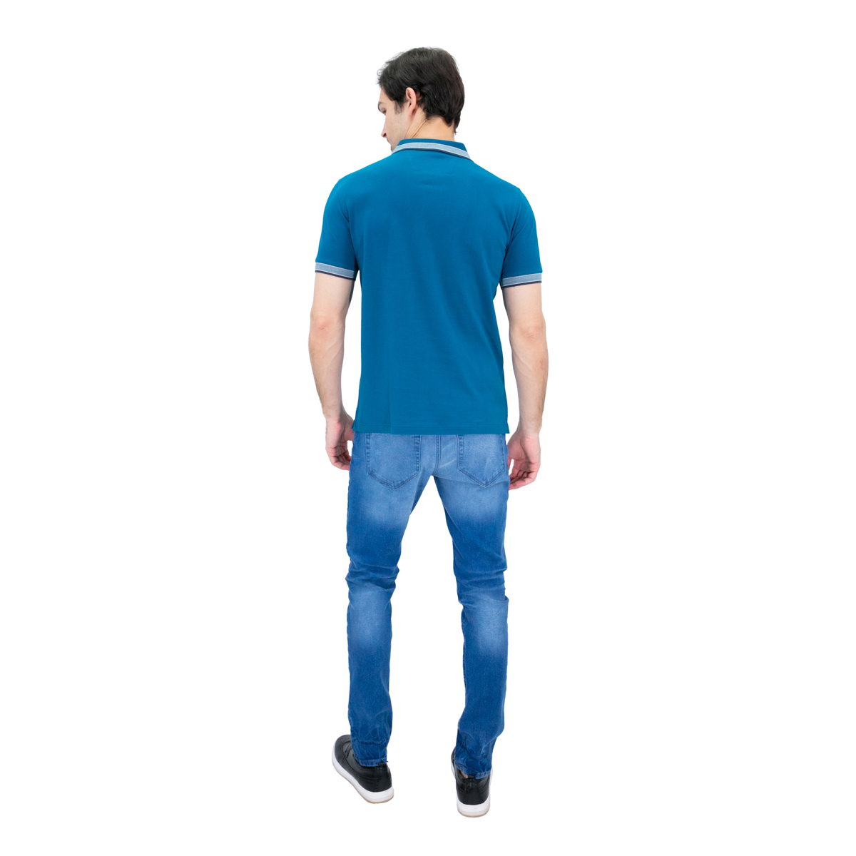 Foto 5 pulgar | Playera Polo Manga Corta Hombre Kenneth Cole Kcoi24pol05 Azul  Casual