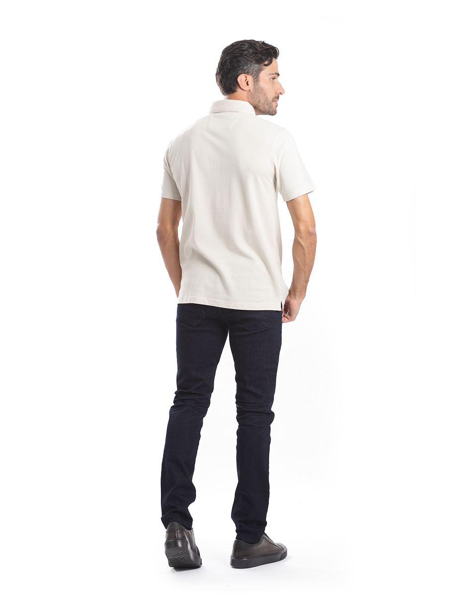 Foto 6 pulgar | Playera Polo Manga Corta Hombre Kenneth Cole Kcpv25pol02 Beige Casual