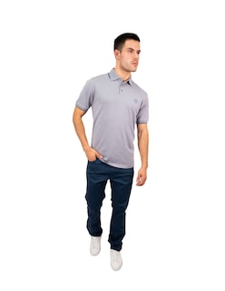 Foto 2 | Playera Polo Hombre Kenneth Cole Kcpv24pol03 Gris Casual