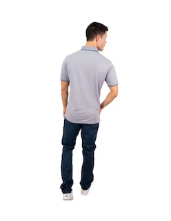 Foto 4 | Playera Polo Hombre Kenneth Cole Kcpv24pol03 Gris Casual