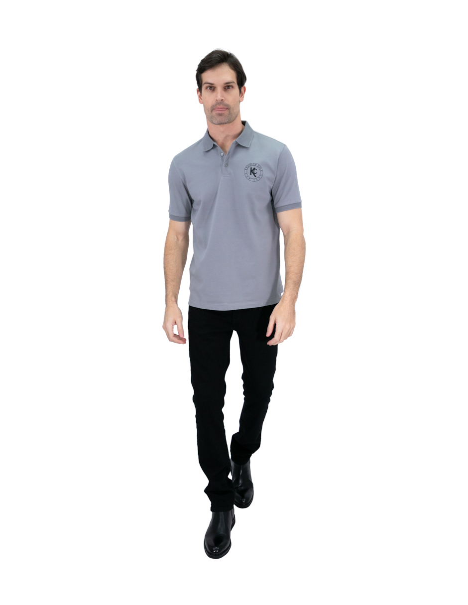 Foto 3 pulgar | Playera Polo Hombre Kenneth Cole Kcoi24pol24 Gris Casual