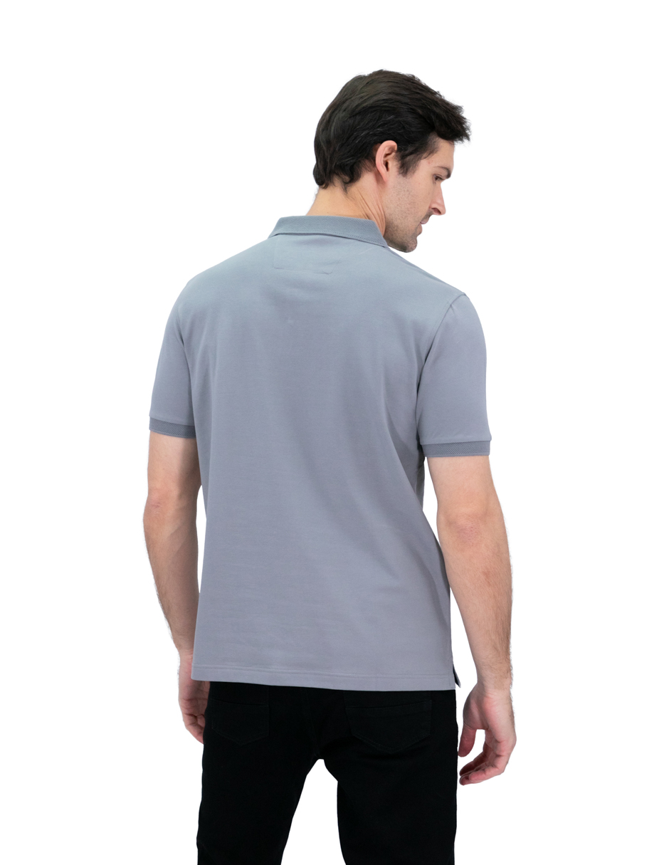 Foto 4 | Playera Polo Hombre Kenneth Cole Kcoi24pol24 Gris Casual