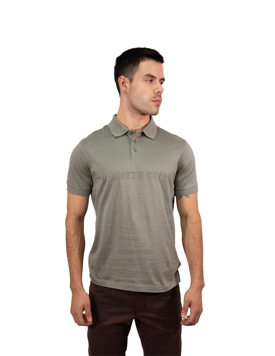 Playera Polo Hombre Kenneth Cole Kcpv24pol16 Verde Casual