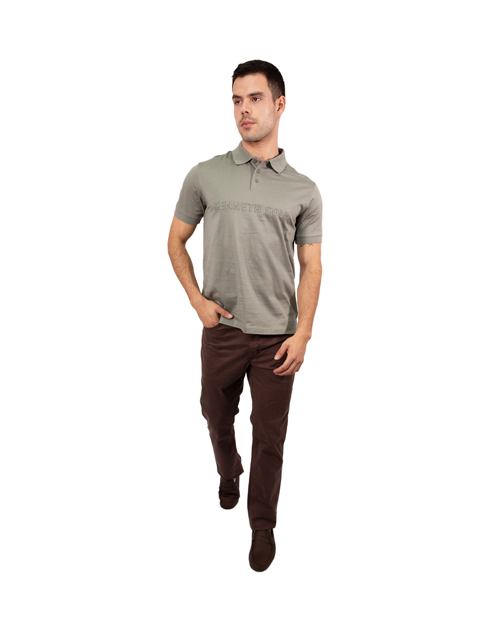 Foto 3 pulgar | Playera Polo Hombre Kenneth Cole Kcpv24pol16 Verde Casual