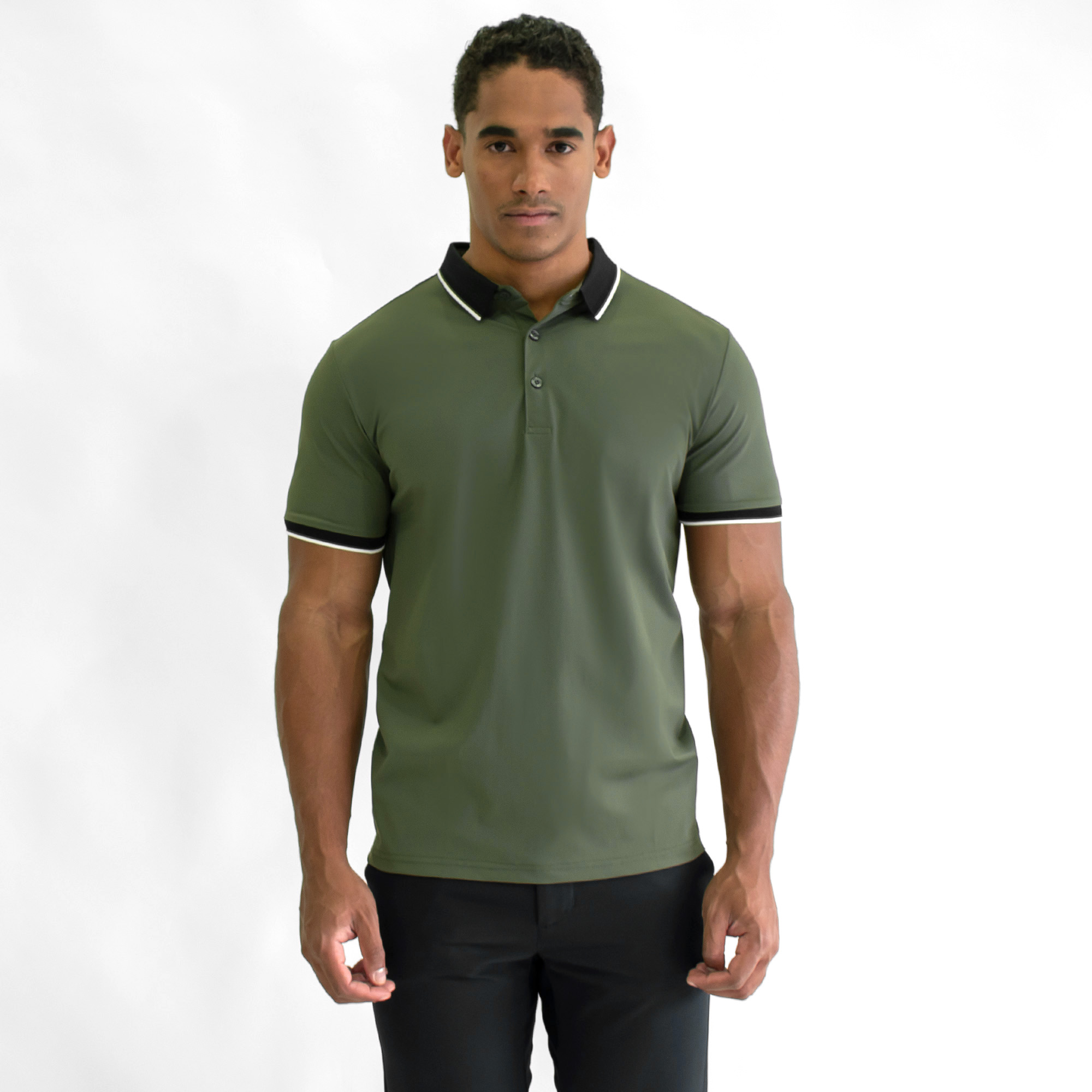 Playera Polo Generra Con Ribetes Para Hombre