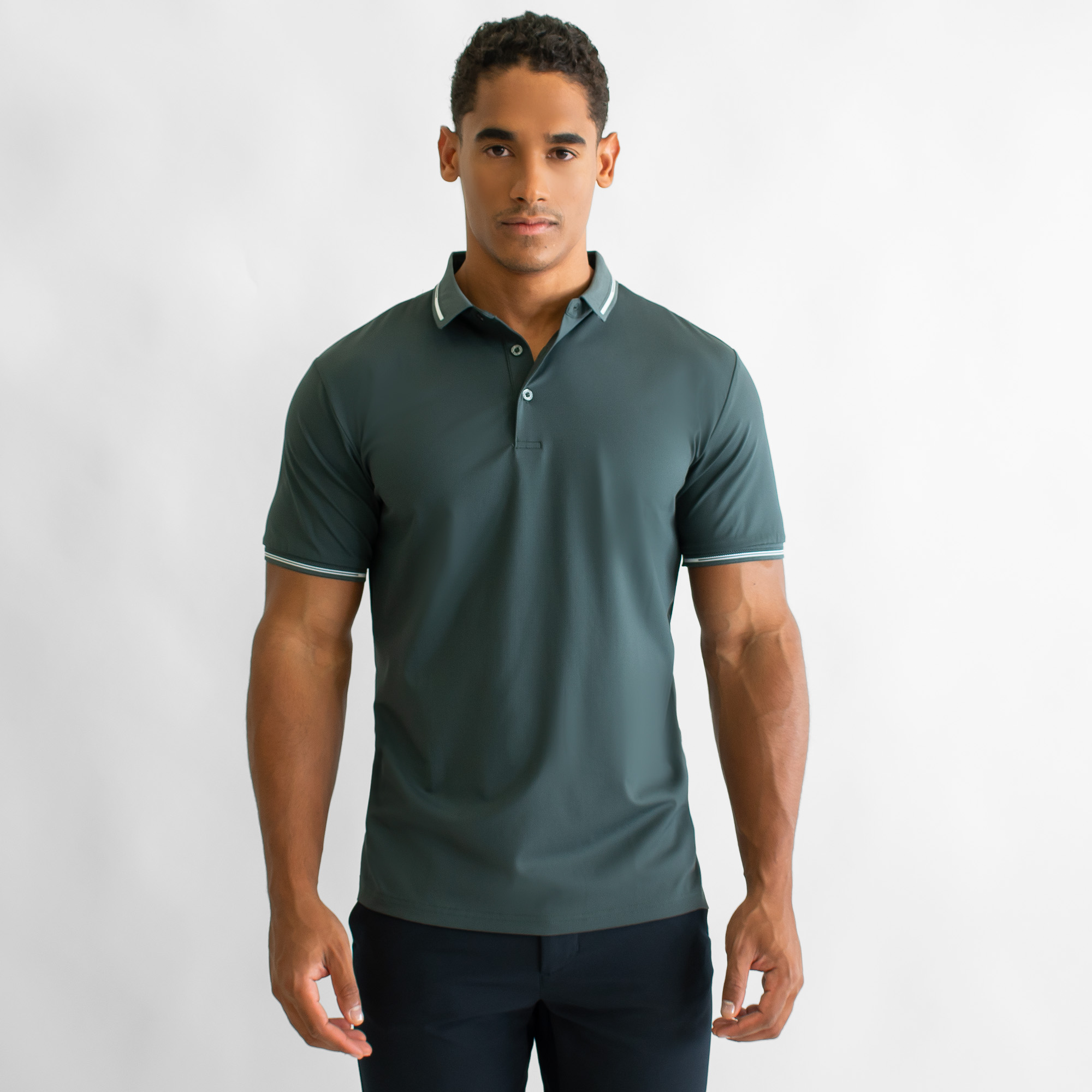 Playera Polo Generra Verde para Hombre