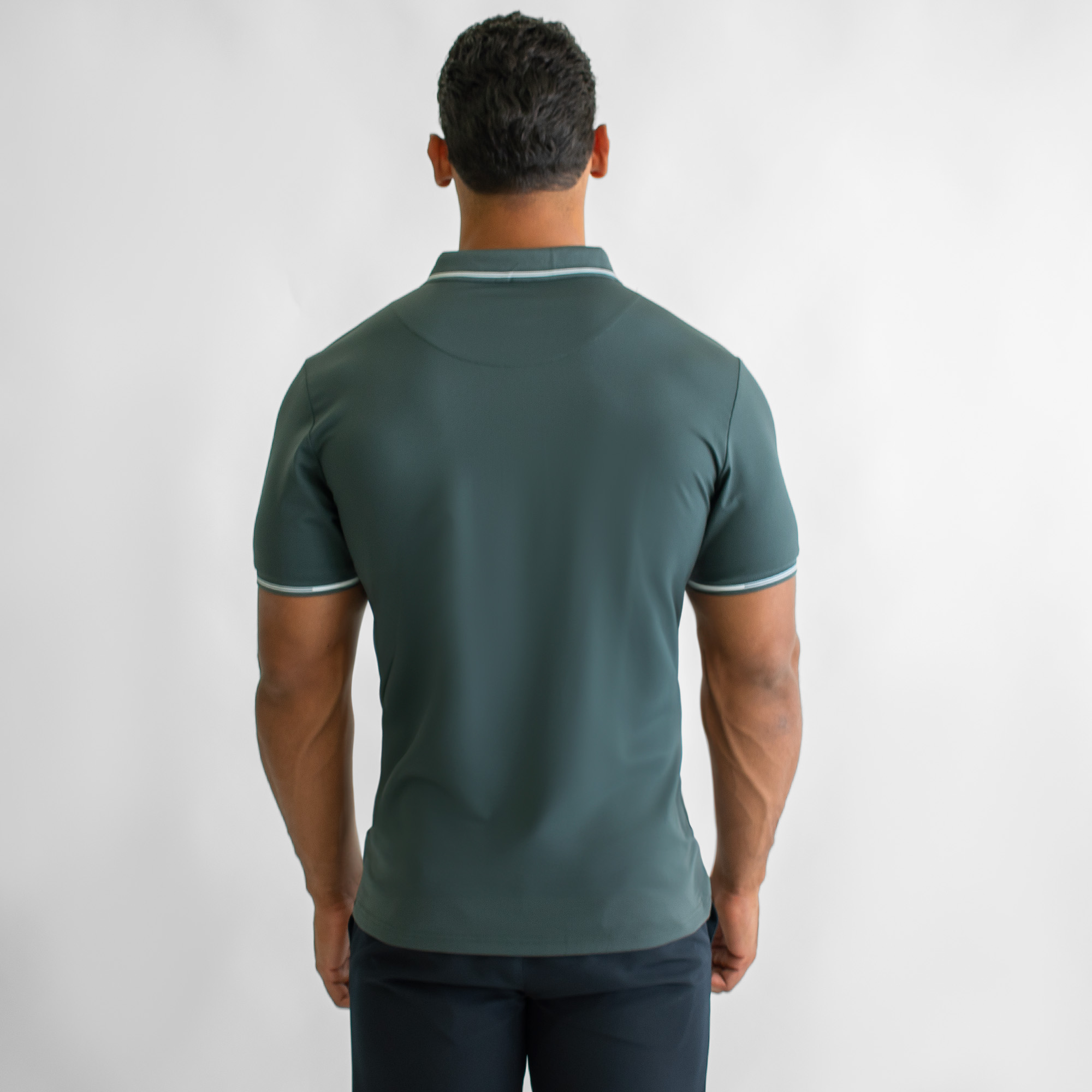 Foto 3 pulgar | Playera Polo Generra Verde para Hombre