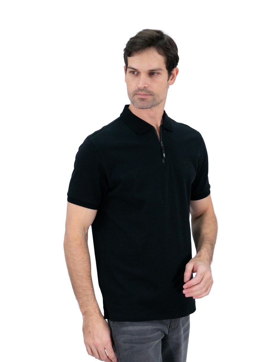 Polo Hombre Kenneth Cole Kcoi24pol26  Negro Casual Algodón $1,599