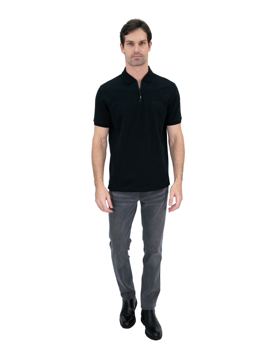 Foto 3 pulgar | Polo Hombre Kenneth Cole Kcoi24pol26  Negro Casual Algodón
