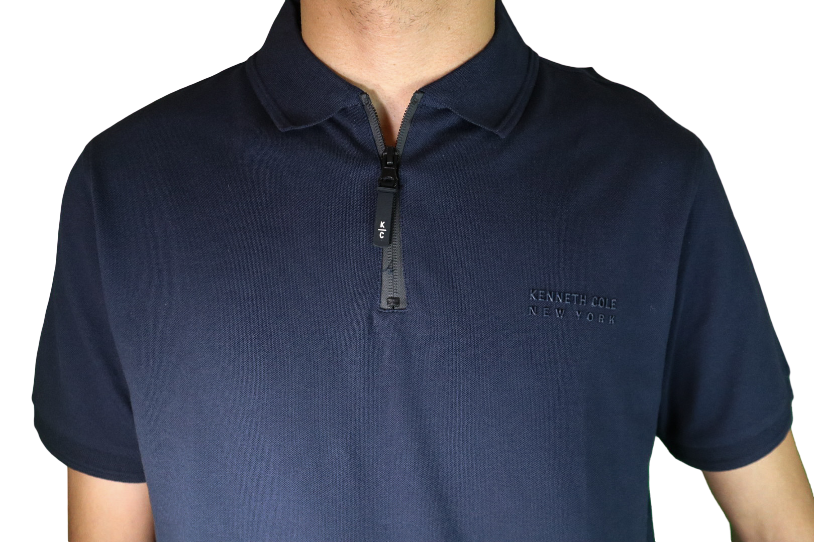 Foto 3 pulgar | Playera Polo Hombre Kenneth Cole Kcpv25pol26 Azul Marino Casual