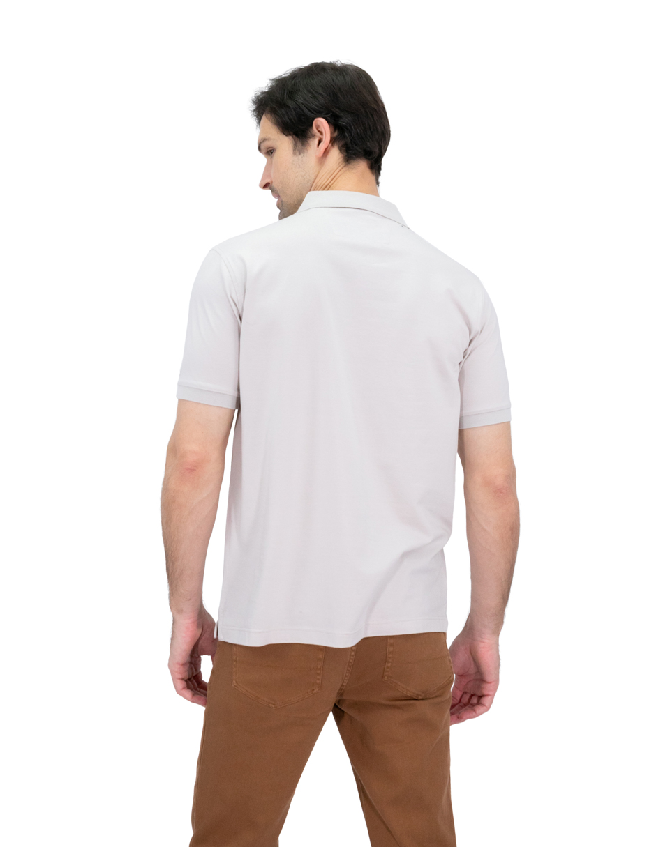 Foto 4 | Playera Polo Hombre Kenneth Cole Kcoi24pol19 Beige Casual Algodón