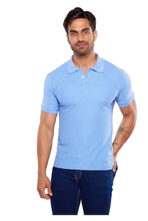 Foto 2 | Playera Polo Alfani Azul para Hombre