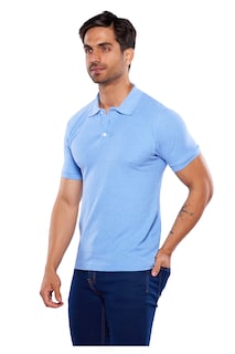 Foto 3 | Playera Polo Alfani Azul para Hombre