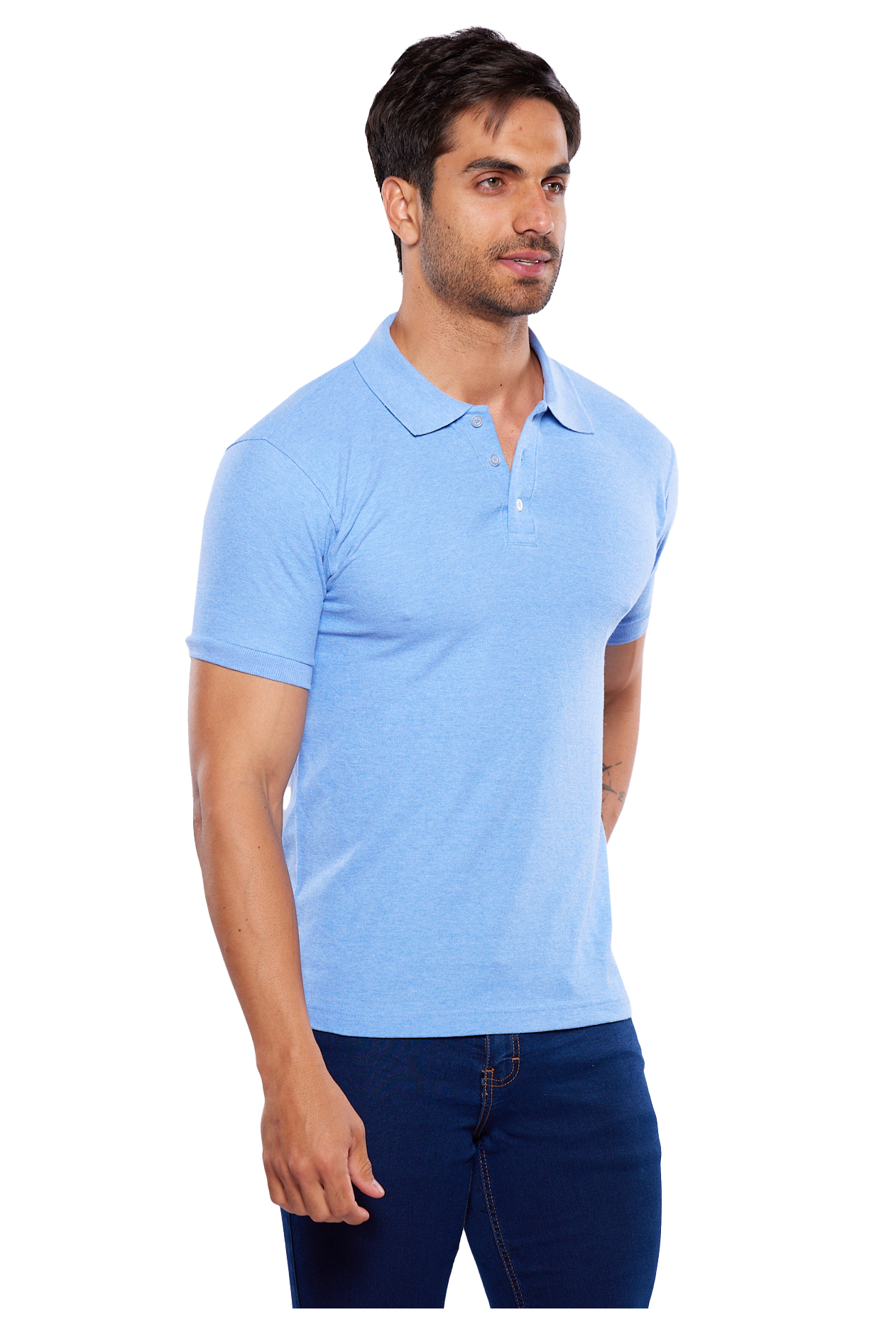 Foto 5 pulgar | Playera Polo Alfani Azul para Hombre
