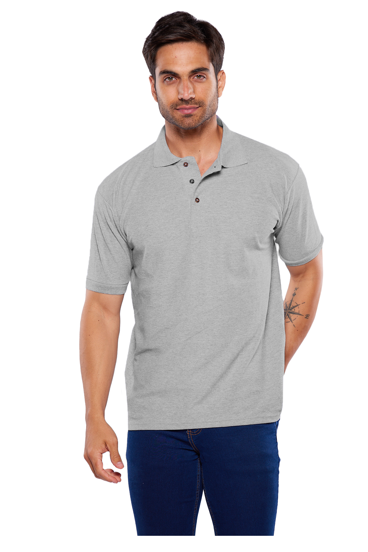 Playera Polo Alfani Gris para Hombre