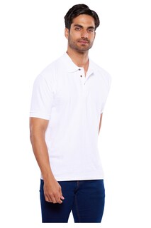 Foto 3 | Playera Polo Alfani Blanca para Hombre
