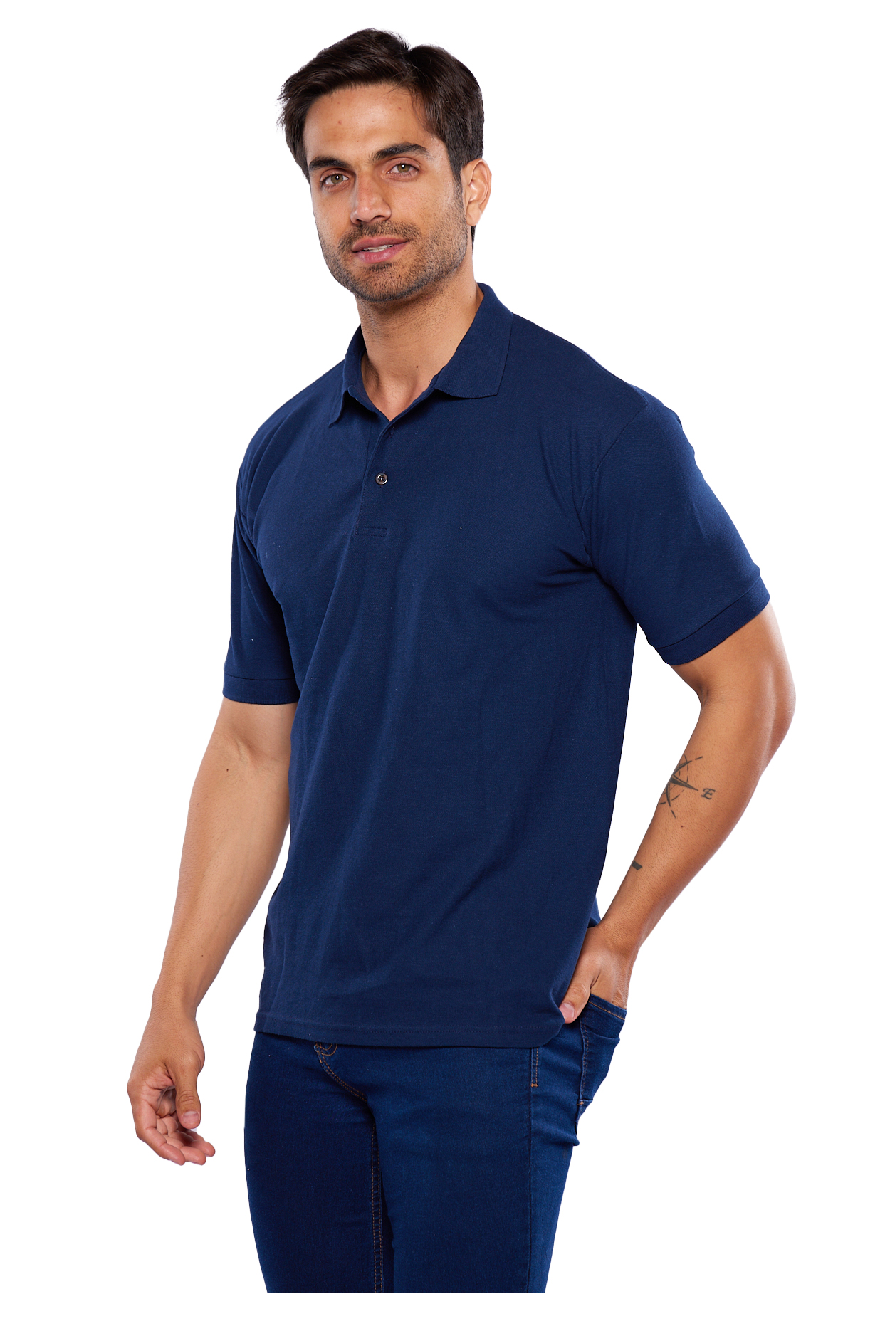 Foto 2 | Playera Polo Alfani Azul para Hombre