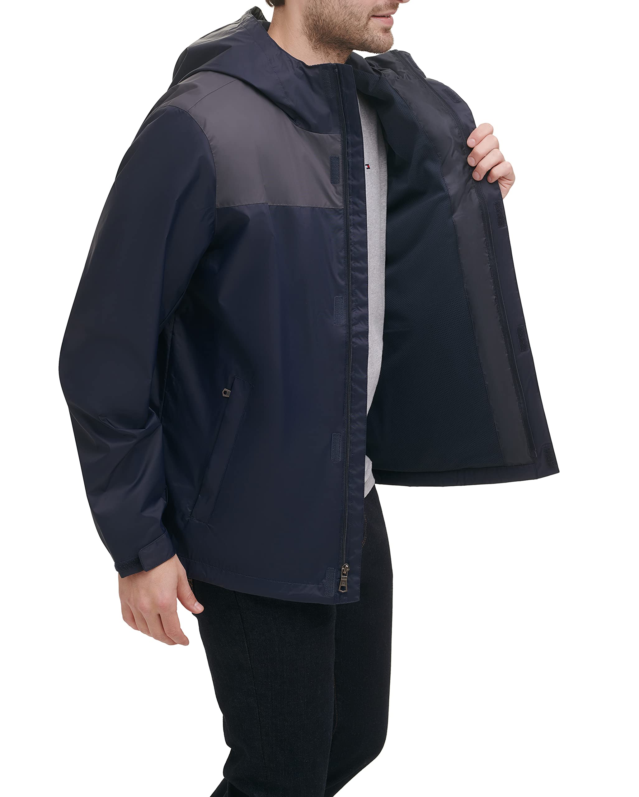 Foto 3 pulgar | Chaqueta Tommy Hilfiger Ligera Impermeable para Hombre - Venta Internacional