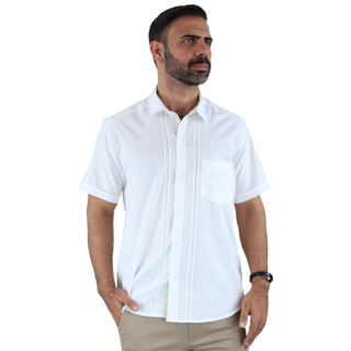 Foto 1 | Camisa Rams Cottons Blanca para Hombre