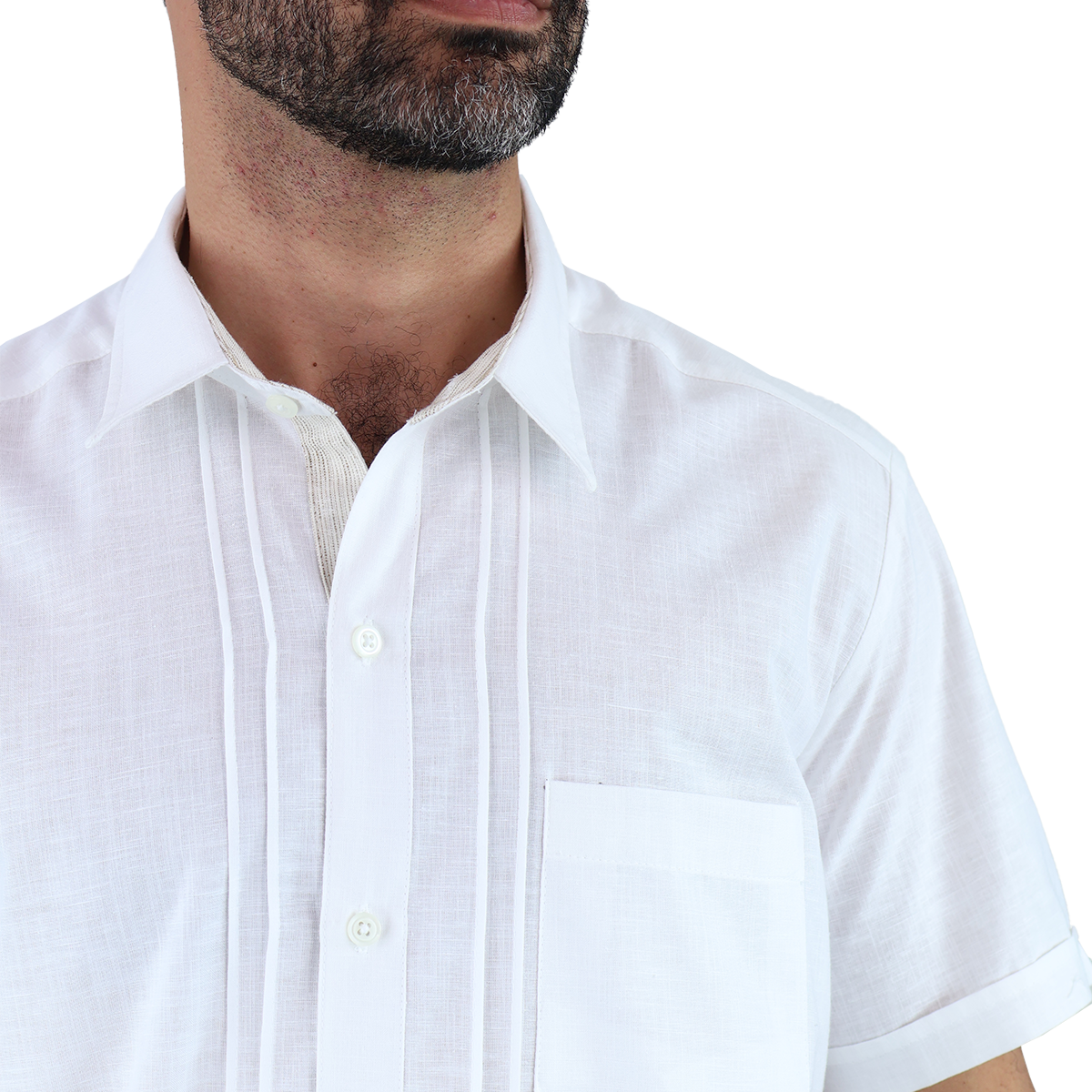 Foto 5 pulgar | Camisa Rams Cottons Blanca para Hombre