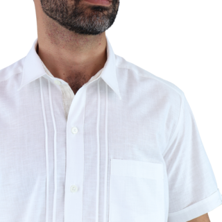 Foto 4 | Camisa Rams Cottons Blanca para Hombre
