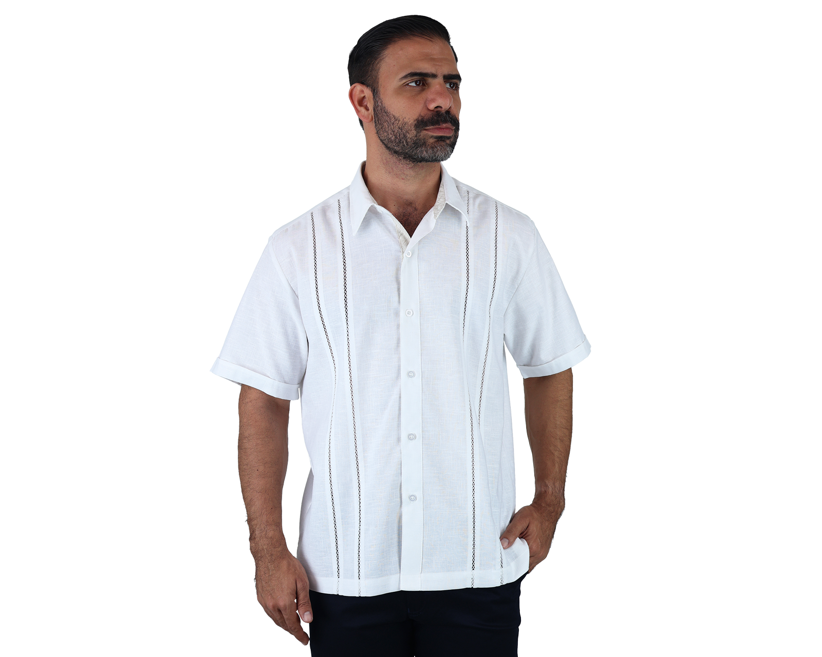 Foto 2 pulgar | Camisa Rams Cottons Blanca para Hombre