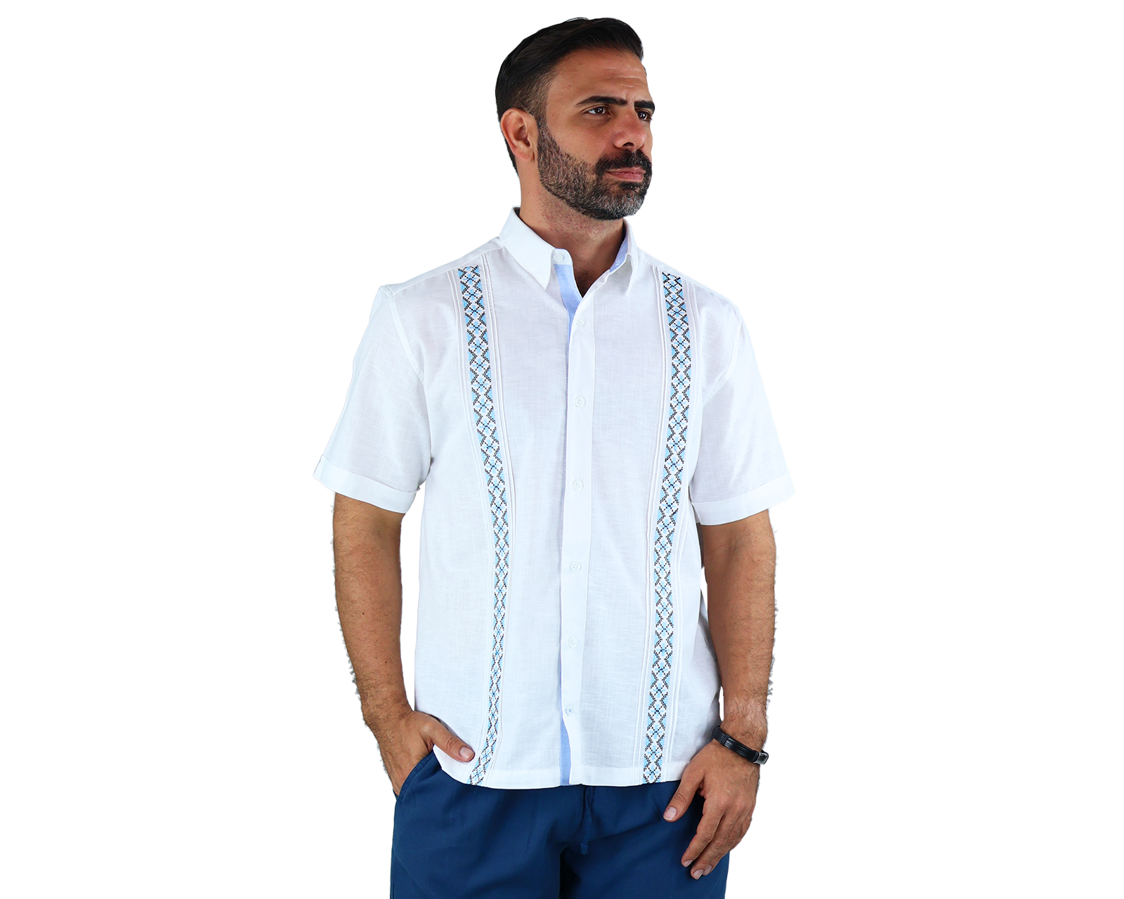 Foto 3 pulgar | Camisa Rams Cottons Blanca para Hombre