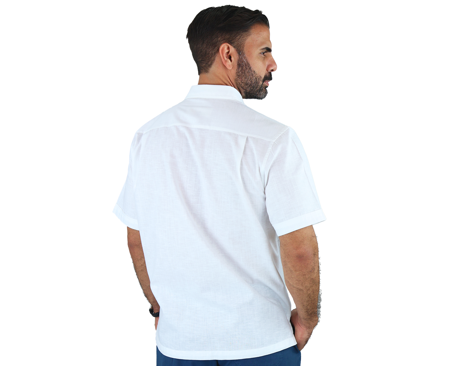 Foto 4 pulgar | Camisa Rams Cottons Blanca para Hombre