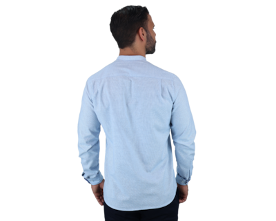 Foto 2 | Camisa Rams Cottons Cusco Azul Manga Larga