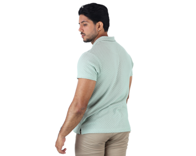 Foto 3 | Camisa Rams Cottons McAdams Verde Pistache Tejido de Punto para Hombre