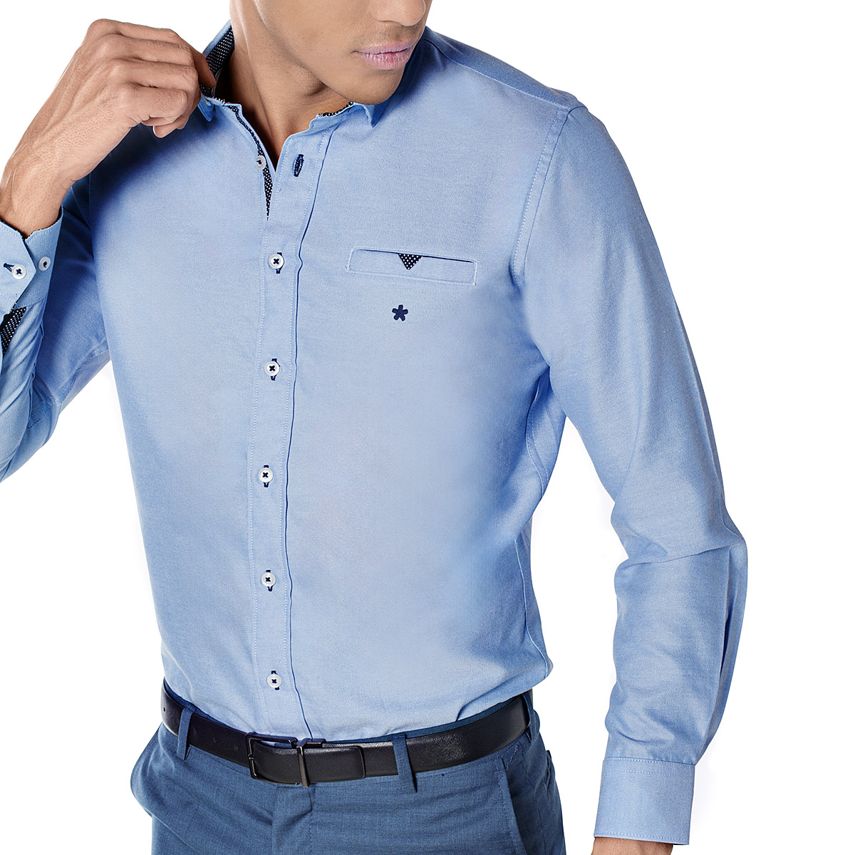 Camisa Mora Urban Azul para Hombre