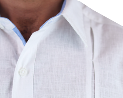Foto 4 | Camisa Tipo Guayabera Rams Cottons Tihos-2 Blanca con Fuelle para Hombre