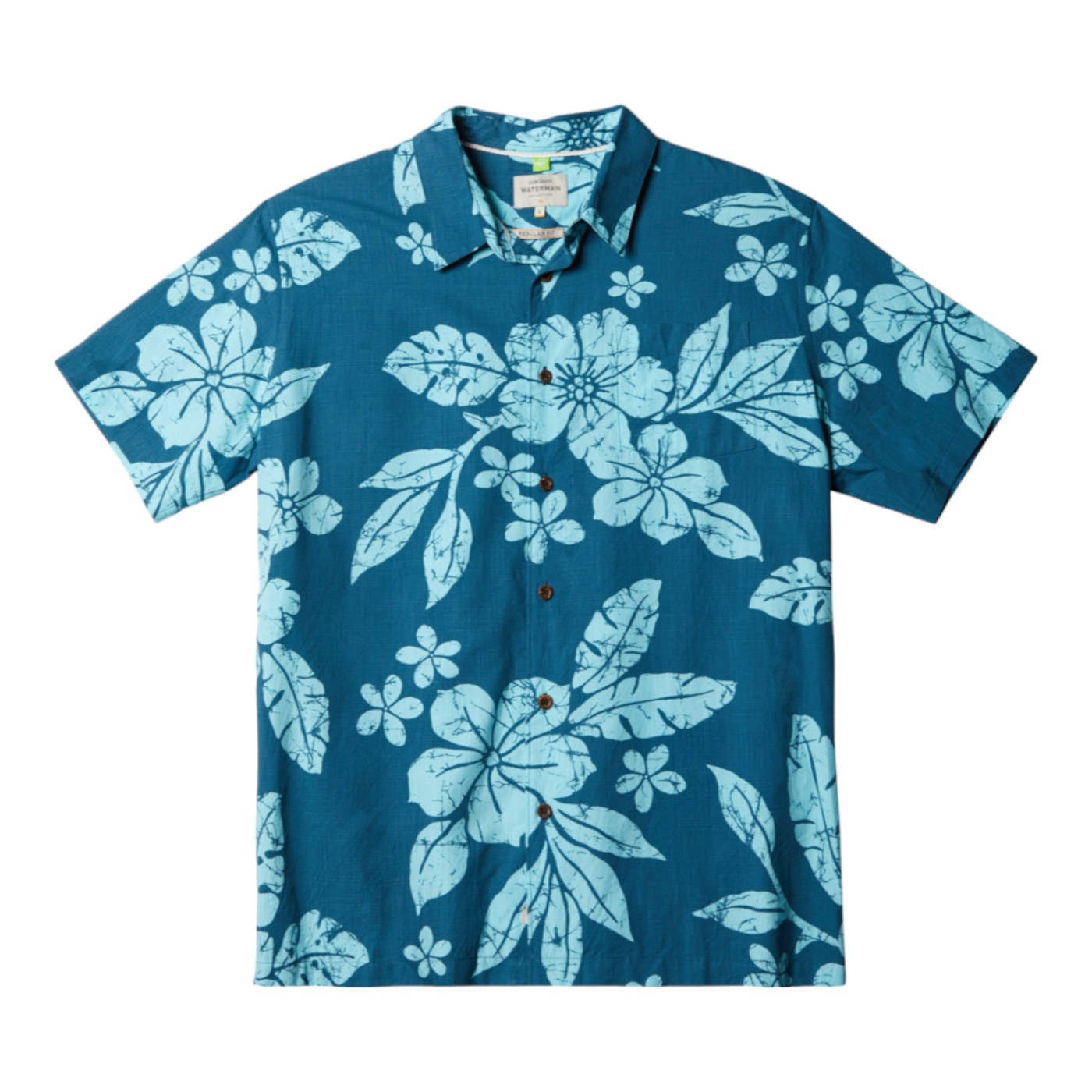 Foto 2 pulgar | Camisa Quiksilver Aqua Flower Azul para Hombre