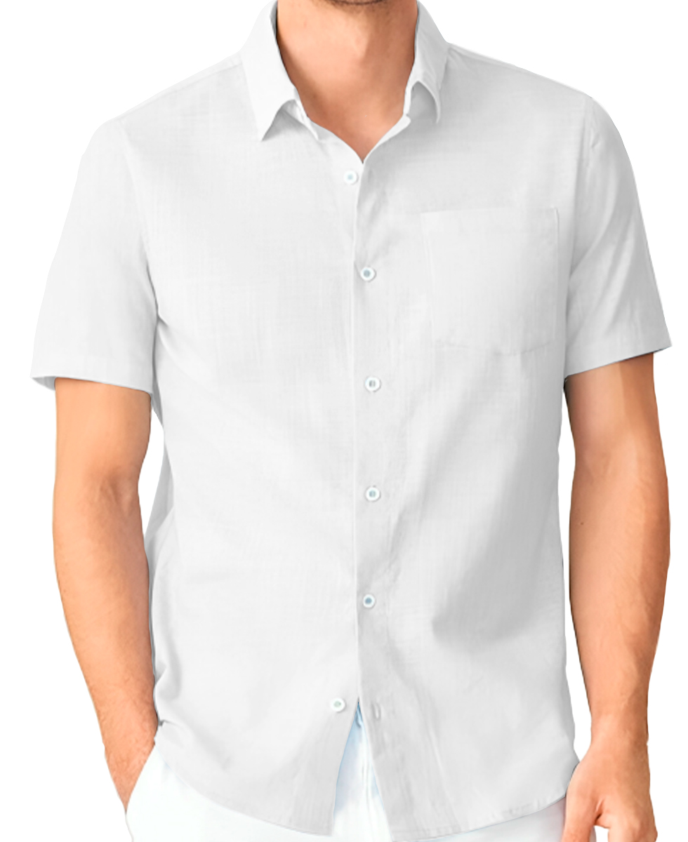 Foto 2 pulgar | Camisa Para Hombre Slim Fit Strech Manga Corta