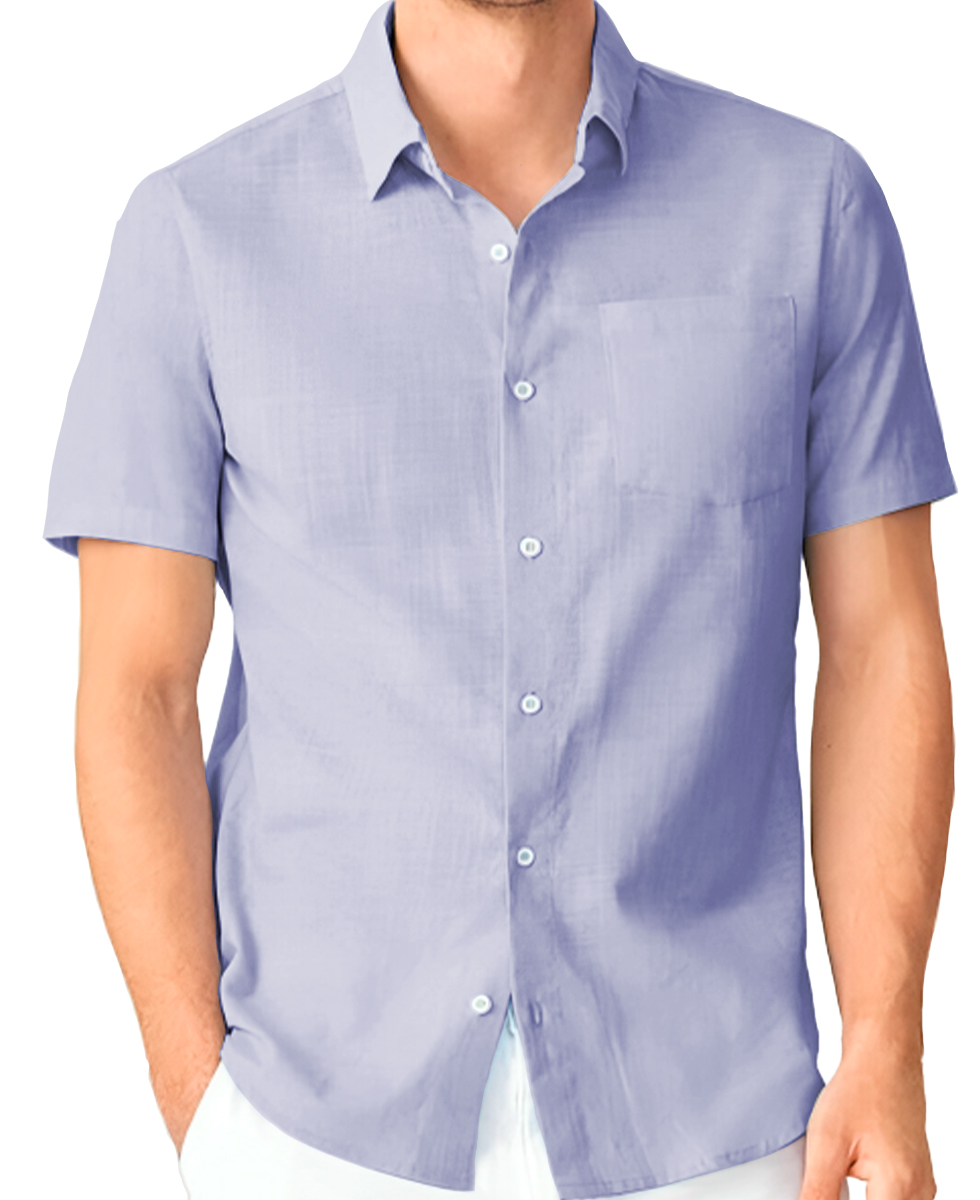 Foto 2 pulgar | Camisa Para Hombre Slim Fit Strech Manga Corta