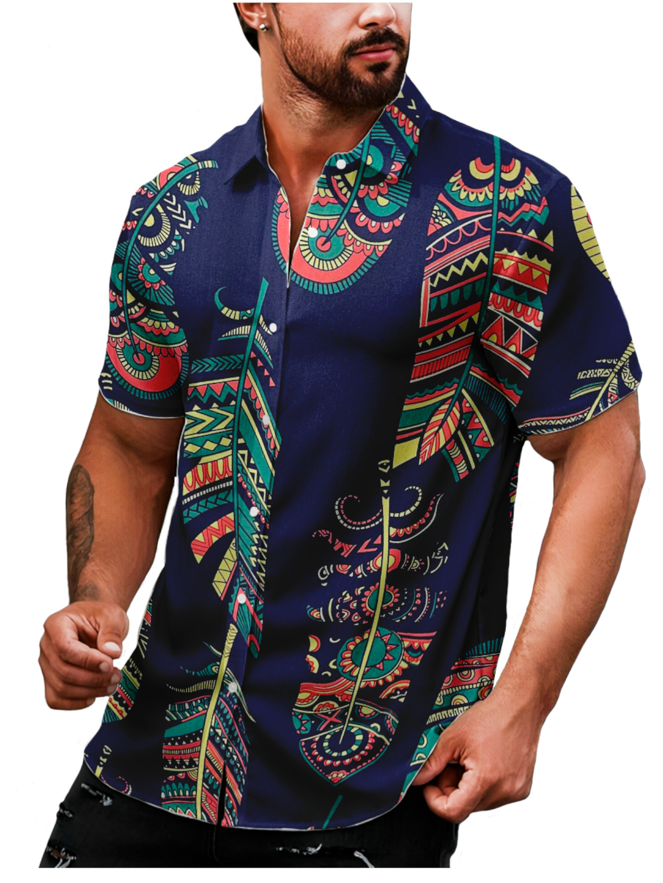 Foto 4 pulgar | Camisa Casual Strech Shendy Vendy para Hombre