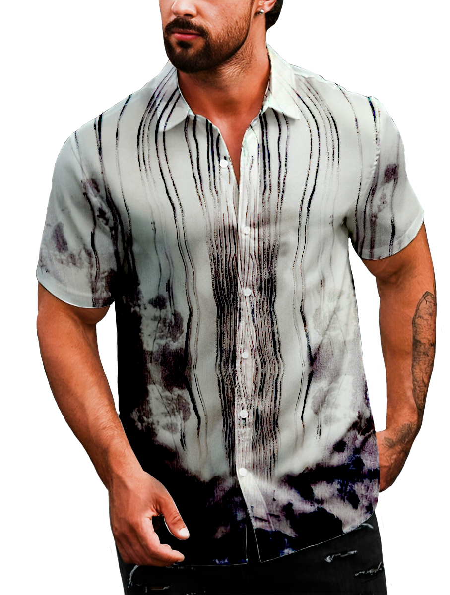 Foto 2 pulgar | Camisa Casual Strech Manga Corta para Hombre