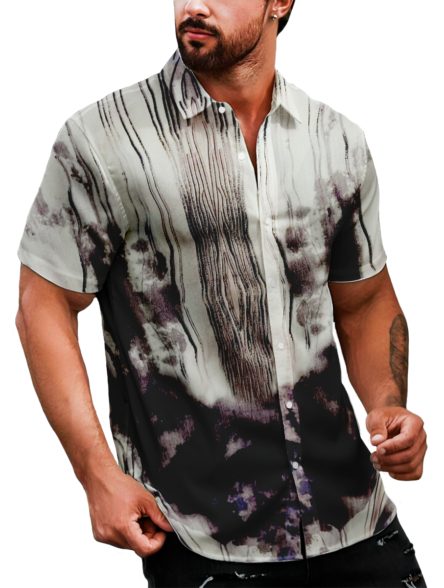 Foto 3 pulgar | Camisa Casual Strech Manga Corta para Hombre