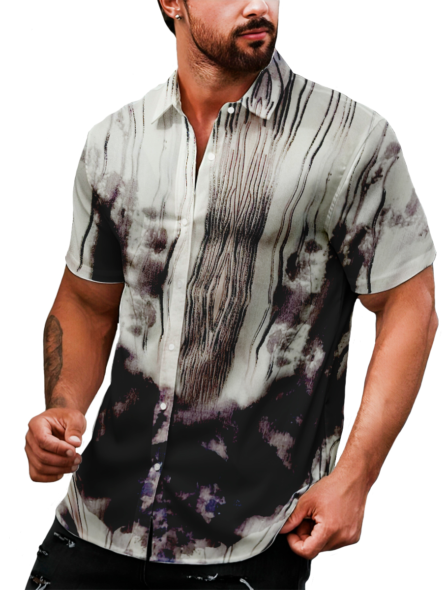 Foto 4 pulgar | Camisa Casual Strech Manga Corta para Hombre