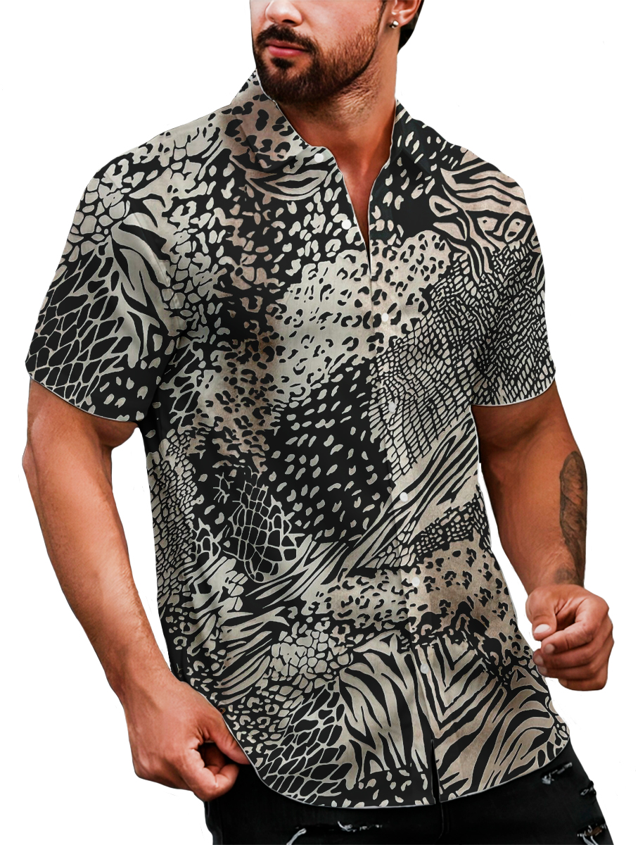 Foto 2 | Camisa Casual Strech Manga Corta para Hombre