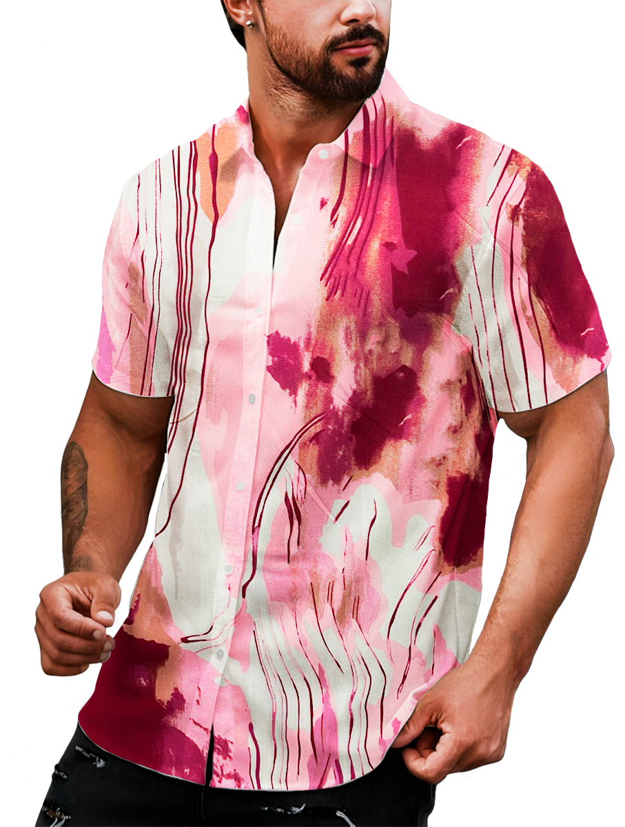 Foto 4 pulgar | Camisa Casual Strech Manga Corta para Hombre