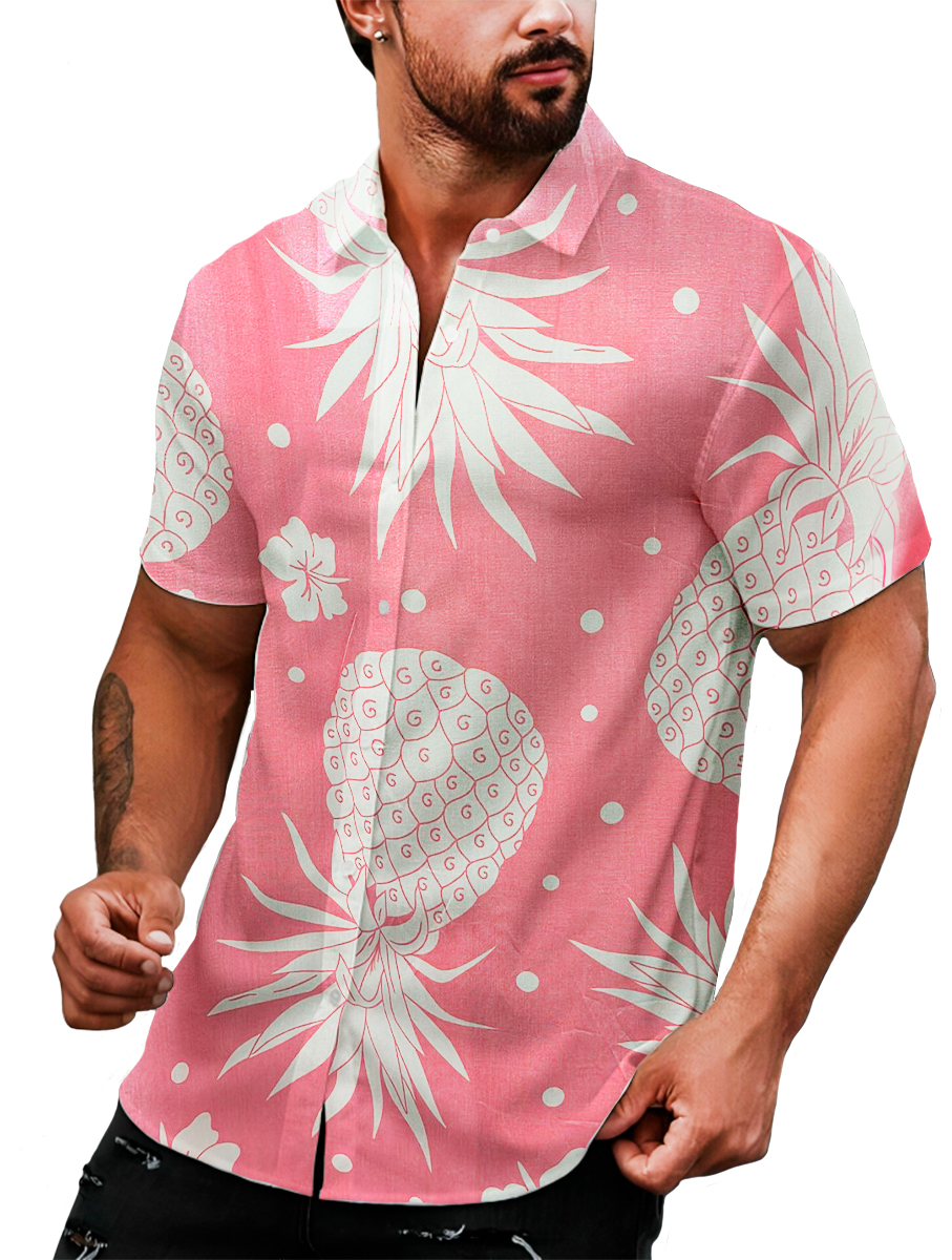 Foto 4 pulgar | Camisa Casual Para Hombre Strech Manga Corta