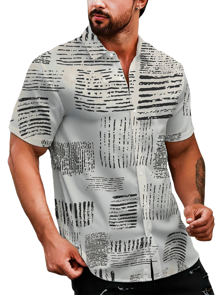 Foto 2 | Camisa Casual Strech Manga Corta para Hombre