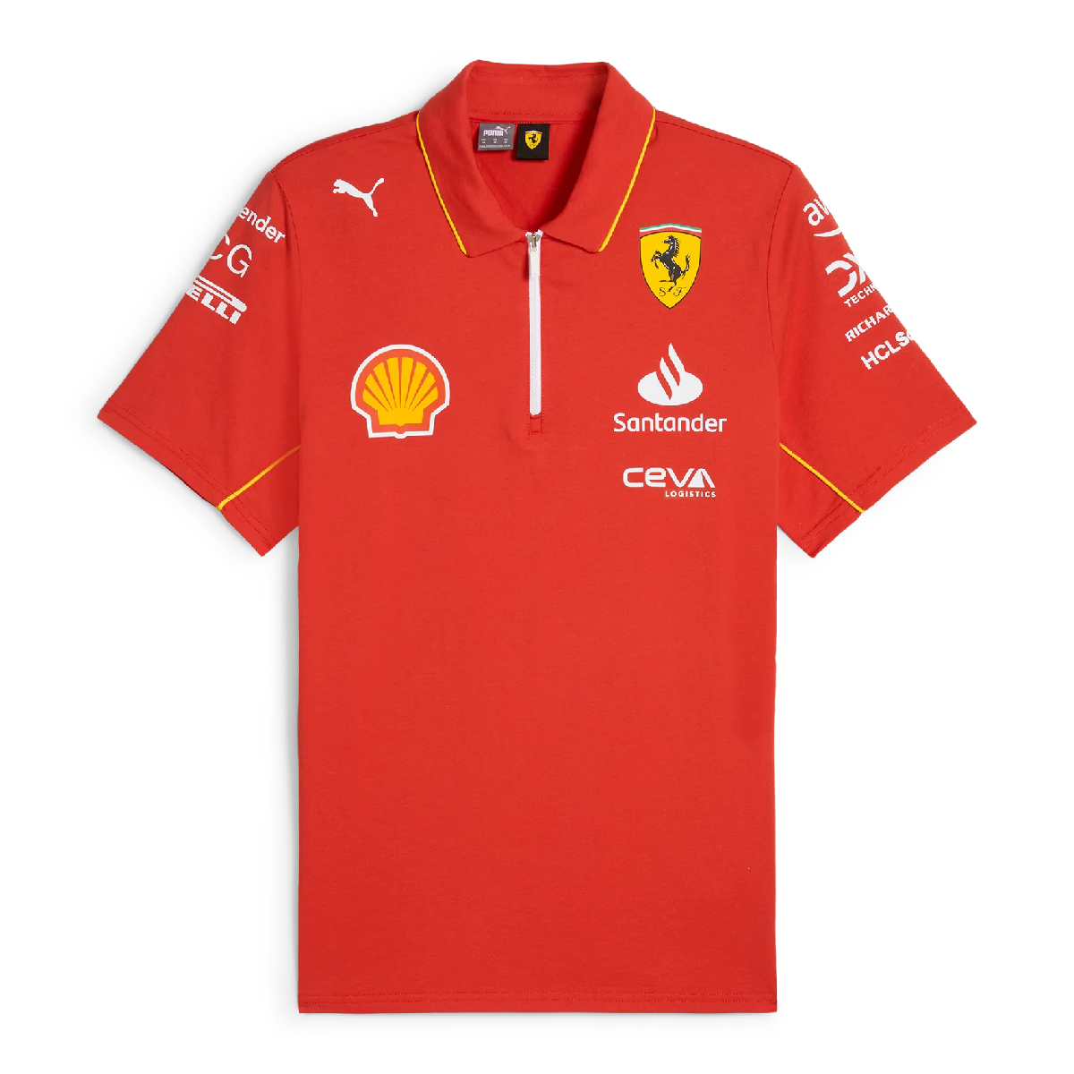 Foto 2 pulgar | Ferrari Camiseta Polo Oficial 2024