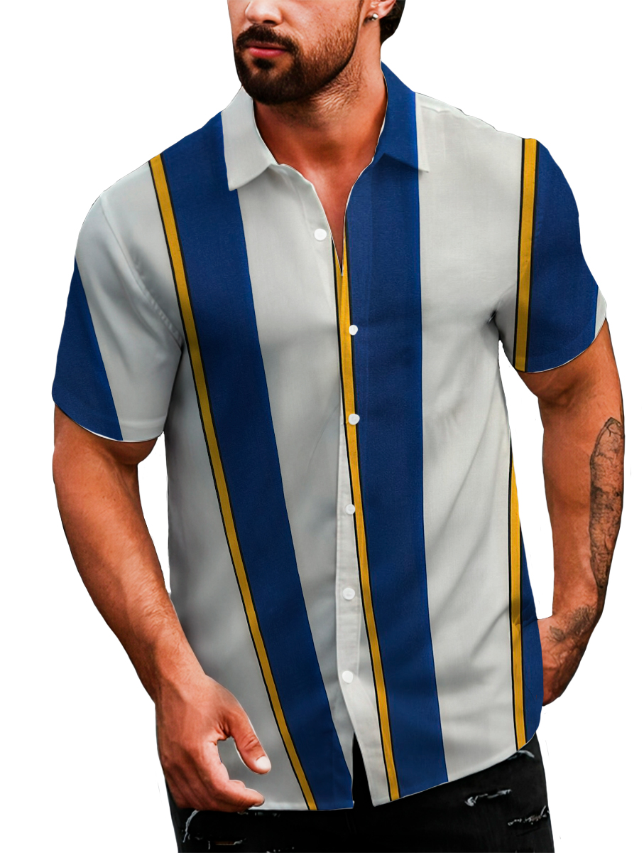 Camisa Casual Strech Manga Corta para Hombre