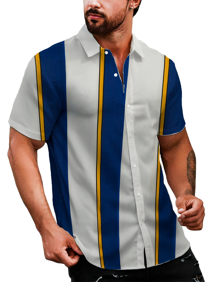 Foto 3 pulgar | Camisa Casual Strech Manga Corta para Hombre